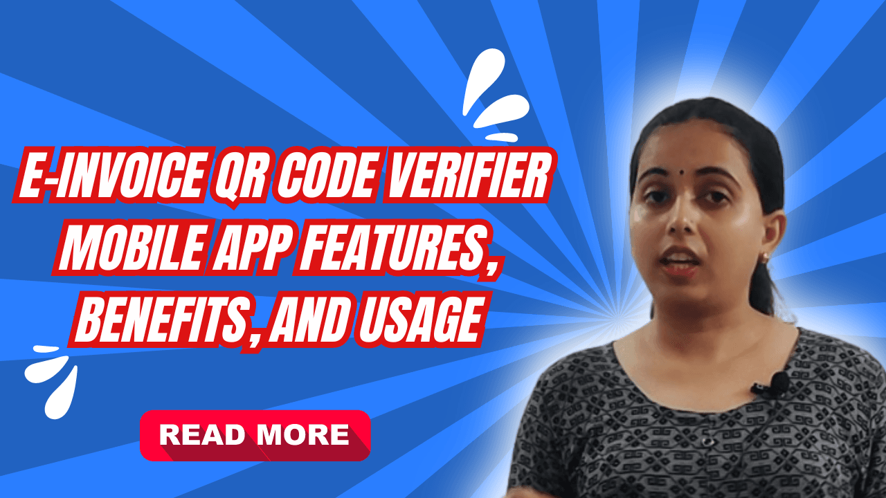 Guide to the e Invoice QR Code Verifier Mobile App