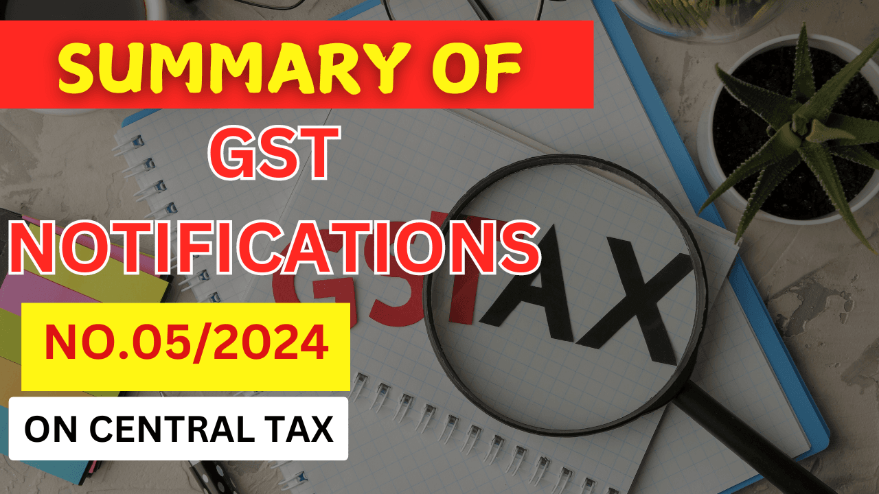 GST Rate Changes as Per Notification No. 05/2024