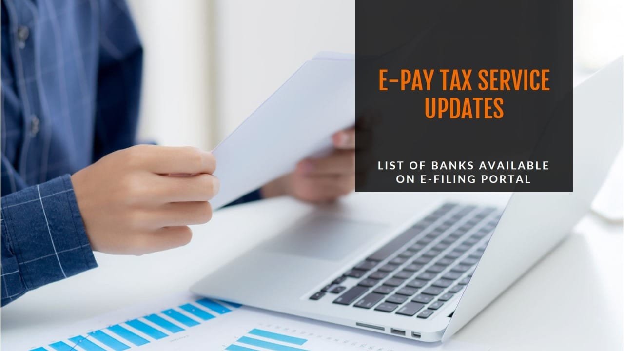 List of Banks Available for e-Pay Tax Service on the e-Filing Portal