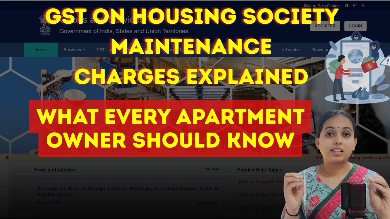 GST on Housing Society Maintenance Charges Explained