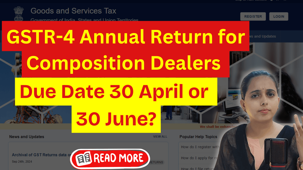 GSTR-4 Annual Return for Composition Dealers